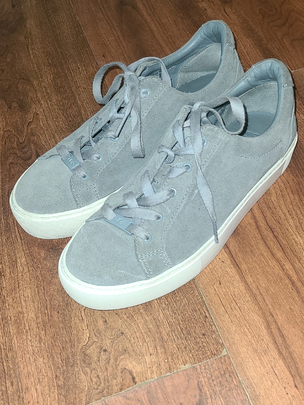 UGG Gray Womens Suede Sneakers Size 8.5